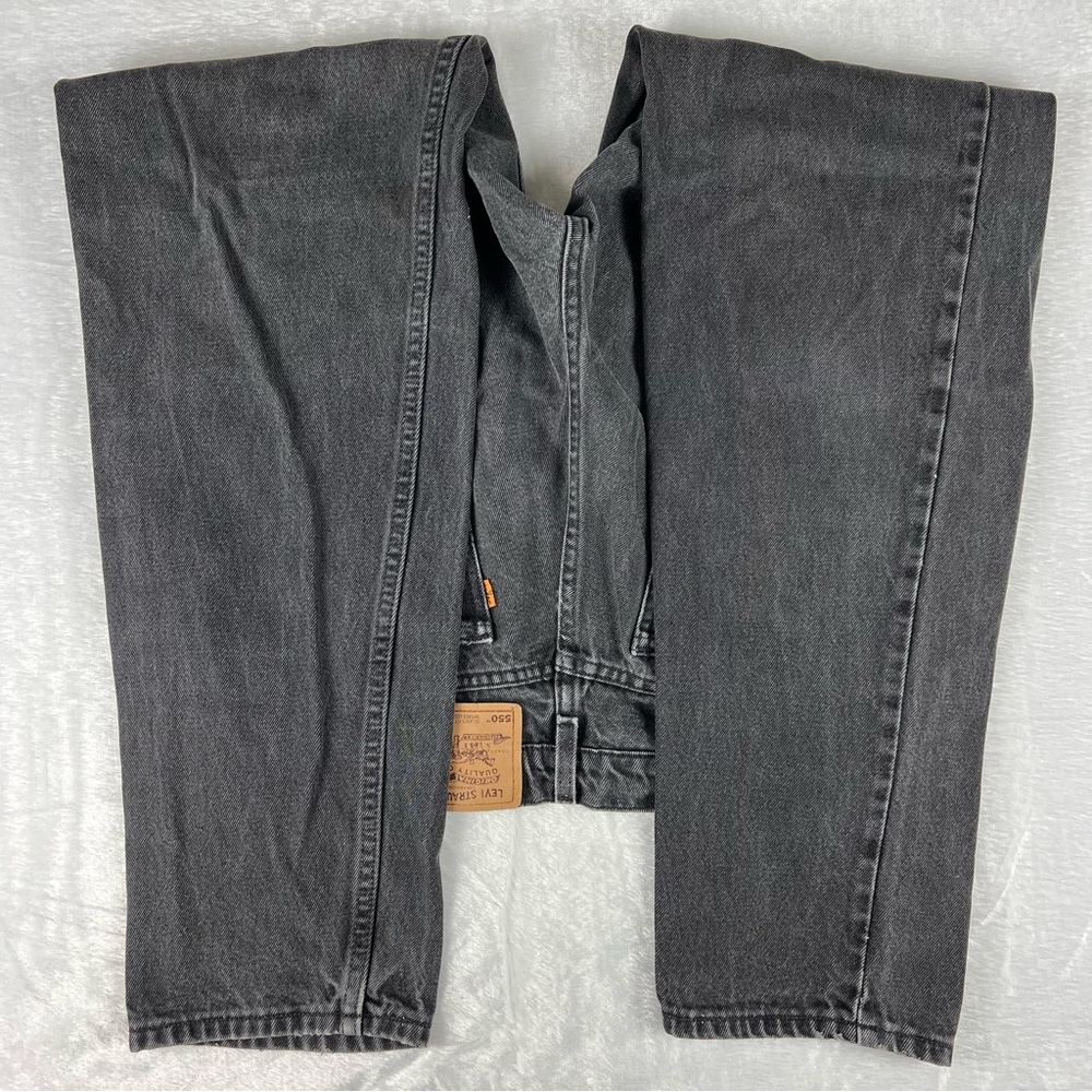 Vintage 90s Levi’s 550 Orange Tab Relaxed Fit Tapered Leg Denim Jeans Mens 34x32 - Picture 5 of 6